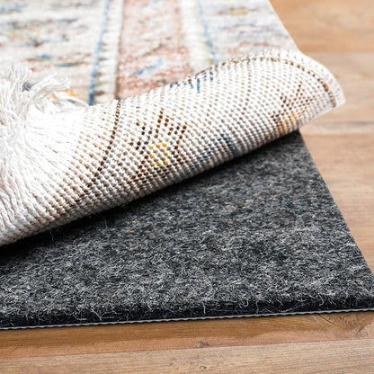BAGAIL Felt and Natural Rubber Backing Rug Pads 1/8” Thick, 6 x 9 Ft Non Slip Rug Gripper Keep Rugs in Place, Under Area Rug Protective Cushioned Pads, Carpet Runners, Hardwood Floors Protection