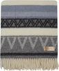 | Wool Blanket/Throw | 100% New Zealand Wool | Perfect for Home and Outdoors | Virgin Wool Throw with Fringes 75"x87" (190 x 220 cm)