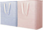 Lifewit 2 Pack Laundry Hamper Large Collapsible Laundry Basket, Freestanding Waterproof Cloth Hamper with Easy Carry Handles in Laundry Room Bedroom Bathroom Dorm for Adult, Pink&Blue, 2 x 100L