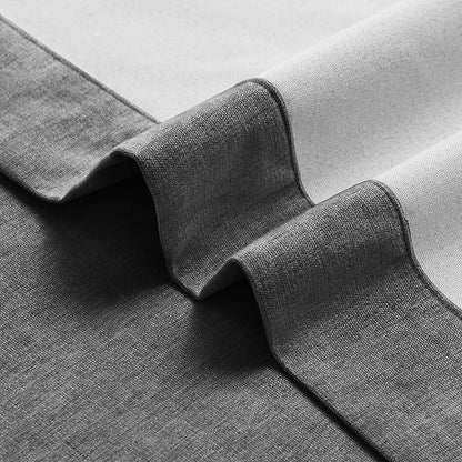 Macochico 100% Blackout Curtains Luxury Chenille Curtains for Living Room Thermal Blackout Curtains for Bedroom Hotel Banquet Classic Decor Dark Grey Curtains with Tieback 72" Wx96 L Grommet 1 Panel