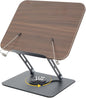Book Stand for Reading, Multi-Angle & Height Book Holder with 360° Swivel Base, Lightweight Foldable Cookbook Stand for Kitchen, Office, Textbook, Recipe, Music Scores, Kindle, Tablet