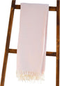 Alashan Cotton Acrylic Adirondack Herringbone Woven Throw - Throw Blanket - Soft Rose Cashmere Touch