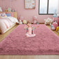 Fluffy Rug for Bedroom, 4x6 Blush Pink Shag Area Rug for Living Room, Soft Modern Indoor Fuzzy Plush Rug, Non-Slip Shaggy Carpet for Girls Kids Room Nursery Dorm Home Decor