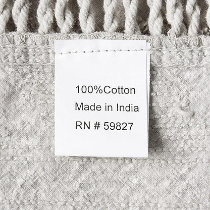 Beatrice Home Fashions Medallion Chenille Bedspread, Twin, Gray