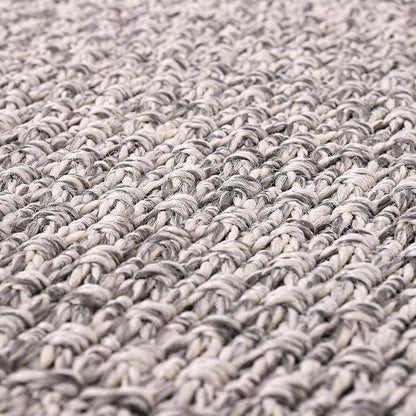 Easy Jute Rug 8x10 Indoor Outdoor Natural Rugs Solid Fiber Rug Woven Area Rug Boho Easy Clean Inside Carpet for Living Room Bedroom Dining Room Hallway or Outdoor Patio Porch (8 X 10 Silver)