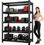 72''H Wire Shelving Unit, 3020 Lbs Heavy-Duty Garage Storage Shelves, 5-Tier Adjustable Reinforced Shelves for Laundry Rooms, Basements, Kitchens&Outdoor (36''W*16''D*72''H, 5-TIER-wire shelving)