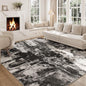 5x7 Area Rug Living Room Rugs - Machine Washable Neutral Abstract Rugs for Dinning Room Indoor Floor Non Silp Rug Carpet for Bedroom Home Office Decor - Black White