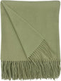 Alashan Cashmere Blend Ripple Finish Woven Throw (Sea Glass)