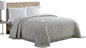 Beatrice Home Fashions Medallion Chenille Bedspread, Full, Gray
