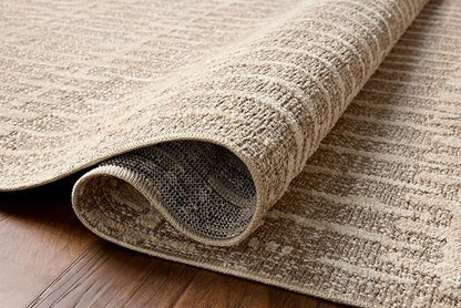 Loloi Amber Lewis Bexley Collection BEX-02 Taupe/Natural 9' x 13' Area Rug Neutral, Textured, Living, Bedroom, Dining, Carpet