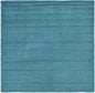 Unique Loom Solid Shag Collection Area Rug (8' Square, Deep Aqua Blue)