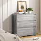 3 Drawer Dressers for Bedroom, 32" Wide Wood Storage Dresser & Chest of Drawers Organizer, Large Modern Dressers with 3 Drawer Storage Organizer for Bedroom Living Room Hallway Closet, Grey