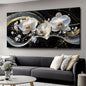 White Orchid Canvas Wall Art - Modern Floral Picture for Living Room, Bedroom Wall Decor, Framed Wall Art for Home Decoration, Elegant Flower Paintings Ready to Hang, Large Wall Art 75x150cm(30x60in)