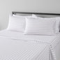 Amazon Basics Lightweight Super Soft Easy Care Microfiber 4 Piece Bed Sheet Set with 14-Inch Deep Pockets, Queen, Taupe Stripe, Striped