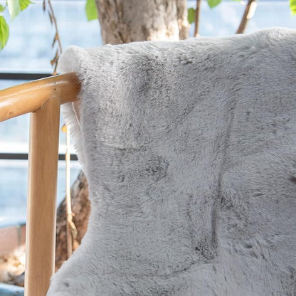 Light Gray Faux Fuzzy Fur Washable Rugs for Bedroom Shaggy Area Rugs for Living Room Grey 2x3 Nursery Rug Home Room Décor