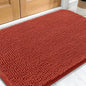 OLANLY Dog Door Mat for Muddy Paws 30x20, Absorbs Moisture and Dirt, Absorbent Non-Slip Washable Doormat, Quick Dry Chenille Mud Mat for Dogs, Entry Indoor Entryway Carpet for Inside Floor, Maple Red