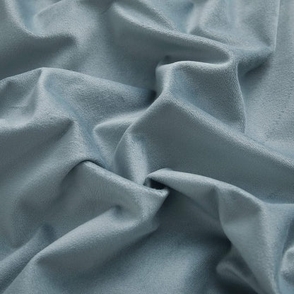RYB Home Blue Velvet Curtains 96 inches - Blackout Curtains for Living Room, Thermal Insulated Noise Reducing Panels Soft Luxury Window Decor for Bedroom, Stone Blue, W52 x L96 inches, 2 Panels