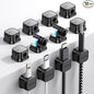 12 Pack Magnetic Cable Management Clips, Phone Electric Charging Cord Holder, Desktop Cord Organizer, Adhesive Cable Organizer Keeper for Home Kitchen Office Desk Outdoor Wall Car Bedroom Nightstand