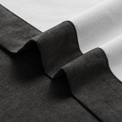 Macochico Full Blackout Curtains 84 Inches Long Insulated Noise Reducing Chenille Curtain for Living Room Bedroom Nursery Auditorium Charcoal Grey Drapes with Tieback Grommet 72" Wx84 L 1 Panel