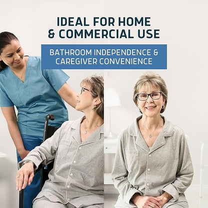Lunderg Commode Liners - Value Pack 100 Count Universal Fit - Medical Grade Bedside Liners Disposable for Adult Commode Chair, Portable or Camping Toilet Bags