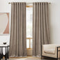 RYB Home Taupe Bedroom Curtains Heavy Velvet 90 inches Long, Darkening Privacy Window Curtains Soft Durable Velvet Backdrops for Sliding Door Living Room Guest Room, W52 x L90, 2 Panels
