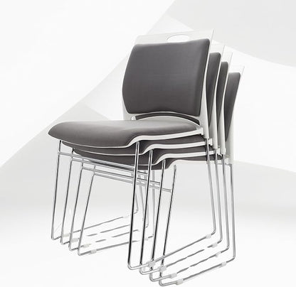 100 Pack Stacking Chairs 1102LB Capacity Home Office Guest Chair Set with Sled Base,Modern Reception Chair for Kitchen,Waiting Room,Multi-Purpose Room,Break Room,Training,Cafeteria