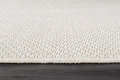 Easy Jute Runner Rug 2x7 Indoor Outdoor Natural Rugs Solid Fiber Rug Woven Area Rug Boho Easy Clean Inside Carpet for Living Room Bedroom Dining Room Hallway or Outdoor Patio Porch (2 X 7 Bone)