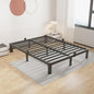 ROIL 7 inch King Size Bed Frame Metal Platform No Box Spring Needed with Round Corner Legs Mattress Stoppers Retainers 3500LBS Heavy Duty Steel Slats Noise-Free Easy Assembly