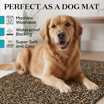 Premium Microfiber Indoor Door Mat – 36"x60" Washable Entry Mat, Non-Slip, Waterproof Backing, Super Absorbent, Low Profile Entryway Doormat for Indoor Entrance