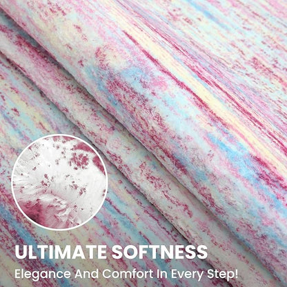 2x6 Modern Abstract Runner Rug for Hallways, Pink Colorful Super Soft Hallway Decor Kitchen Rugs with Non-Slip, Non-Shedding Washable Rug for Entryway Bedroom Indoor