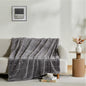 Sophia & William Throw Blanket for Couch Sofa(50x60 Inches) - Faux Fur Throw Soft Cozy, Gifts for Women, Grey