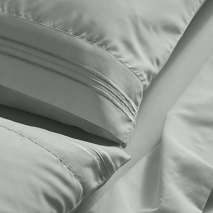 Mellanni Queen Sheet Set - 6-Piece Iconic Collection Bedding, (Including 4 Pillowcases), 21-Inch Extra Deep Pocket, Easy Care, Ultra Soft, Cooling Sheets, Brushed Microfiber - Spa Mint