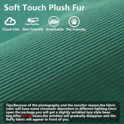 79'' Convertible Sleeper Sofa Bed, 3-in-1 Foldable Floor Couch with Corduroy Upholstery, No Assembly Loveseat, Light Brown Lounge Mattress for Living Room, Studio, Guest Room (Light Green)