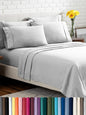 Bare Home Hotel Luxury Twin XL Sheet Set, Extra Soft - 4 Piece Set - Deep Pockets - Easy Fit - Cooling & Breathable - Wrinkle, Fade, Stain Resistant - Includes 2 Pillowcases (Twin XL, Cloud Grey)