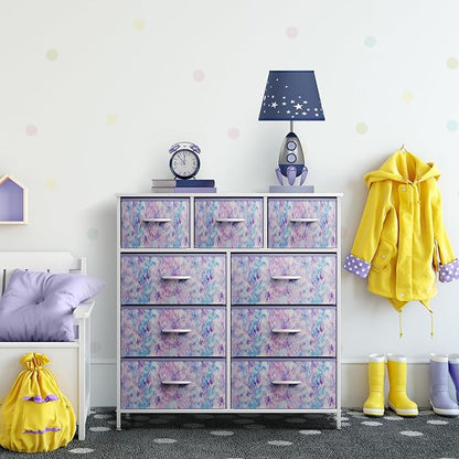 Sorbus Kids Dresser with 9 Drawers - Furniture Storage Chest Tower Unit for Bedroom, Hallway, Closet, Office Organization