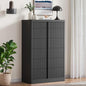 Fluted Dresser for Bedroom, 48" Tall 6 Drawer Dresser, Modern Chest of Drawers with Solid Wood Handle, Curved Profile Design, Wood Dressers Storage Organizer, Living Room, Hallway, Black