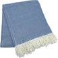 Alashan Cotton Acrylic Adirondack Herringbone Woven Throw (Dusk)