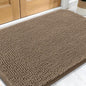 OLANLY Dog Door Mat for Muddy Paws 30x20, Absorbs Moisture and Dirt, Absorbent Non-Slip Washable Doormat, Quick Dry Chenille Mud Mat for Dogs, Entry Indoor Entryway Carpet for Inside Floor, Tan