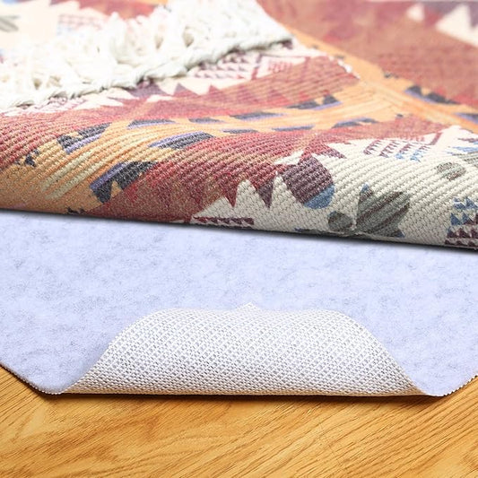 Non Slip Rug Pad, Natural Rubber Backing Rug Pads 1/4” Thick, Felt Rug Gripper Pad, Non Slip Under Carpet Mat, Under Rug Cushion for Hardwood Floors, Carpet Runners (3x5FT)