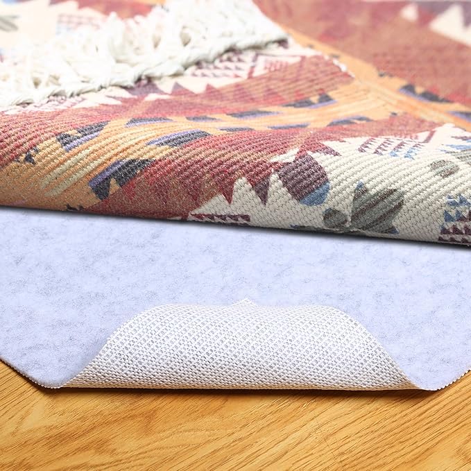 Non Slip Rug Pad, Natural Rubber Backing Rug Pads 1/4” Thick, Felt Rug Gripper Pad, Non Slip Under Carpet Mat, Under Rug Cushion for Hardwood Floors, Carpet Runners (2x6FT)