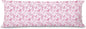 Pink Chinoiserie Dachshund Dog 20x54 Body Pillow Cover with Zipper,Dachshund Weiner Decor,Grandmillennial Pink Weiner Dog Decorative Body Pillow Cases for Bed Couch