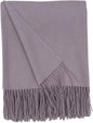 Alashan Cashmere Blend Ripple Finish Woven Throw (Persian Lilac)