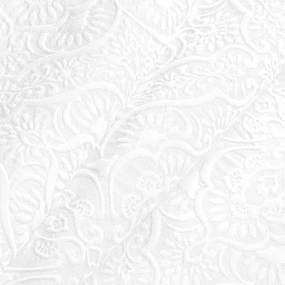 Superior 3 Piece Bedspread Set, Home Bed Decor, Decorative Bed Spread, 2 Pillow Shams, Medium Weight Blanket, Floral Matelasse Coverlet, Bedding Essentials, Enzy Collection, Full, White
