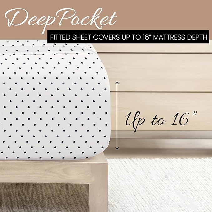 Linen Market 4 Piece California King Bedding Sheet Set (Navy Blue) - Sleep Better Than Ever with These Ultra-Soft Cooling Bed Sheets for Your California King Size Bed - Deep Pocket Fits 16" Mattress