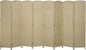 HOMCOM Room Divider, 8 Panel Folding Privacy Screen, 5.6' Tall Freestanding Wall Partition for Home Office, Bedroom, Beige