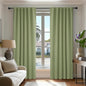 Deconovo Blackout Curtains, Thermal Insulated, W52 x L84 2 Panels, Back Tab, Machine Washable, Room-Darkening Drapes for Bedroom/Living Room Sage Green