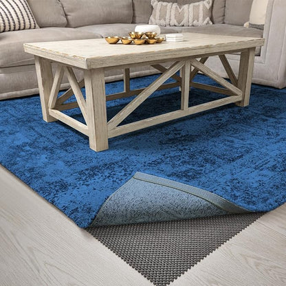 Veken 5x8 Ft Rug Pad Gripper for Hardwood Floors, Non Slip Rug Pads for Area Rugs, Thick Dark Grey Rug Grippers for Tile Floors, Under Carpet Anti Skid Mat, Keep Your Rugs Safe and in Place