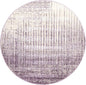Unique Loom Del Mar Collection Area Rug - Jennifer (6' 1" Round, Purple/ Ivory)