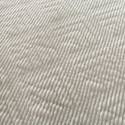 HoneiLife Bedspread Quilt Set Queen - 3 Piece Embroidered Corduroy Bedspreads Luxurious Coverlet Lightweight Bedcover Warm Bedding Set All Season Quilts-Greyish White, Queen Size