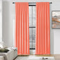 DONREN 96 Inches Long Floor Length Curtains - Coral Blackout Curtains for Living Room - Rod Pocket Thermal Insulated Curtains for Bedroom (42 x 96 Inch,Set of 2 Panels)